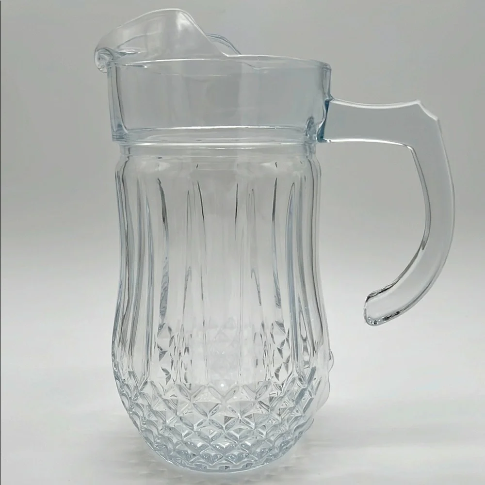 Gibson Home Brunson Glass Pitcher - Diamond Pattern